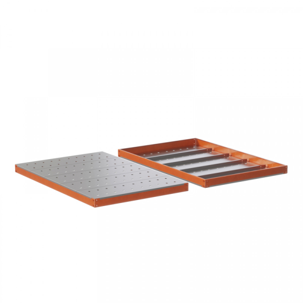 Ярус стеллажа Профи Т, металлический перфорированный настил (1845х770 мм)