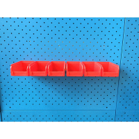 Органайзер настенный V-1-650 красный (6 ящиков V-1) HV Market