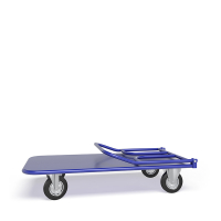 Тележка платформенная со складной ручкой ТПСР 3 М (600х1000) г/п 400 кг.160 черная резина HV Market