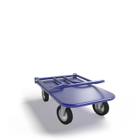 Тележка платформенная со складной ручкой ТПСР 1 М (500х800) г/п 500 кг.200 черная резина HV Market