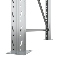 Стеллаж двойной глубины 3500х2700х1100 мм. Уровни хранения: пол+2 (1800 кг на ярус) HV Market