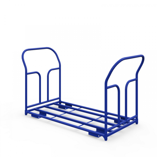 Тележка каркасная с двумя ручками ТКД 7 (800х1400) г/п 500 кг.160 литая протекторная резина