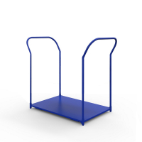 Тележка платформенная с двумя ручками ТЯ 7 основание (800х1400) 125 черная резина HV Market