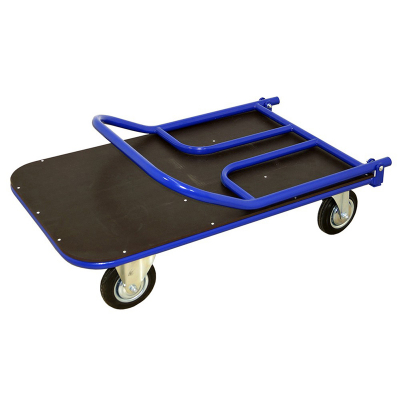 Тележка платформенная со складной ручкой ТПСР 2 ФЛ (600х900) г/п 400 кг.160 серая резина