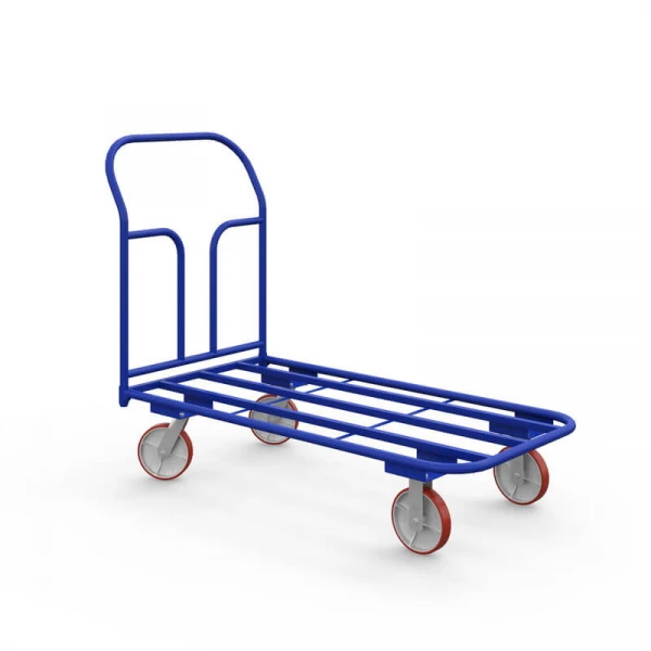 Тележка платформенная каркасная ТК 3 (600х1000) г/п 500 кг.200 чугун/полиуретан