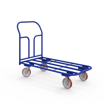 Тележка платформенная каркасная ТК 2 (600х900) г/п 500 кг.150 чугун/полиуретан