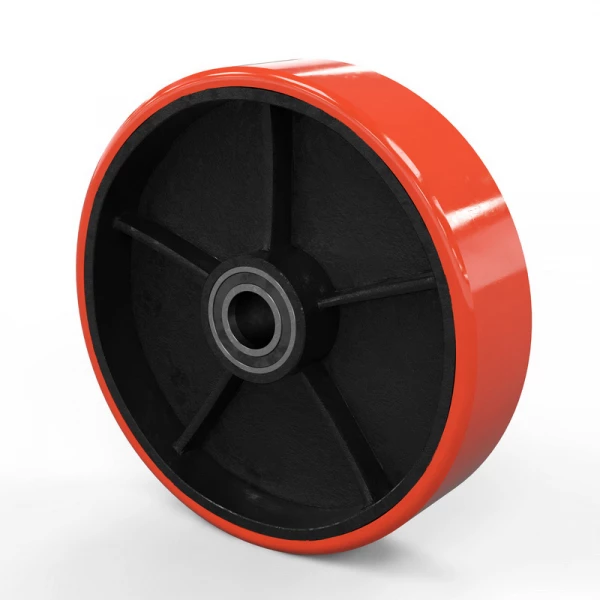 Колесо для гидравлической тележки, 200x50 мм, металл/полиуретан (с подшипниками)
