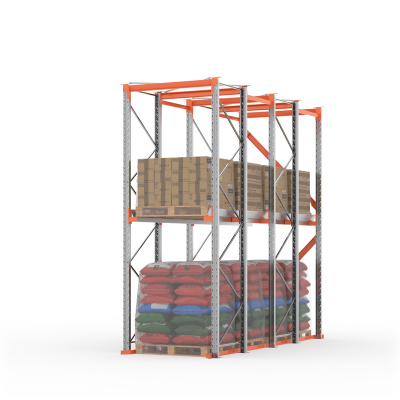 Стеллаж набивной паллетный 4000х4200х1050 (85.1.5). Ярусы: пол+1