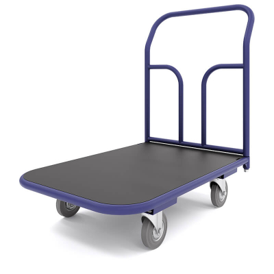 Тележка платформенная с резиновым покрытием ТПР 6 (800х1200) г/п 300 кг. 125 серая резина