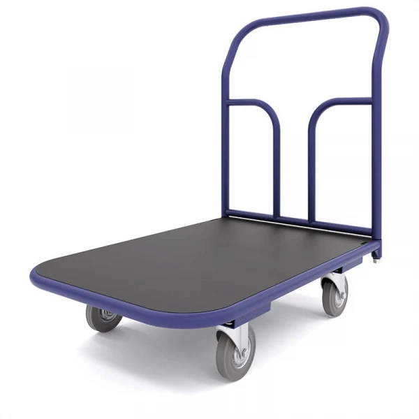 Тележка платформенная с резиновым покрытием ТПР 1 (500х800) г/п 550 кг. 200 серая резина