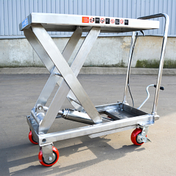 Гидравлический подъемный стол передвижной из нержавеющей стали OXLIFT OXF50-STEEL 900 мм 500 кг