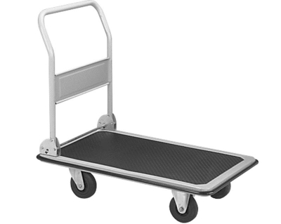 Тележка платформенная 950 кг TOR PH950 (1100х780) со складной ручкой (пластиковые колеса 150 мм) HV Market