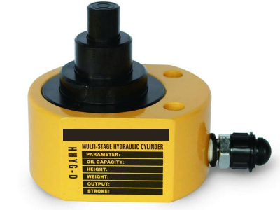 Домкрат гидравлический телескопический низкий TOR HHYG-10D (ДТ10Г25) 10 т (2 уровня) HV Market