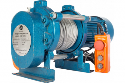 Лебедка TOR ЛЭК-500 E21 (KCD) 500 кг 380 В с канатом 70 м (G) HV Market
