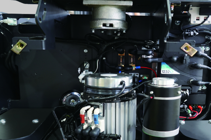 Самоходный штабелер PS12CB-C Duplex mast (EPS, Platform and Guard Rail, В-3600)